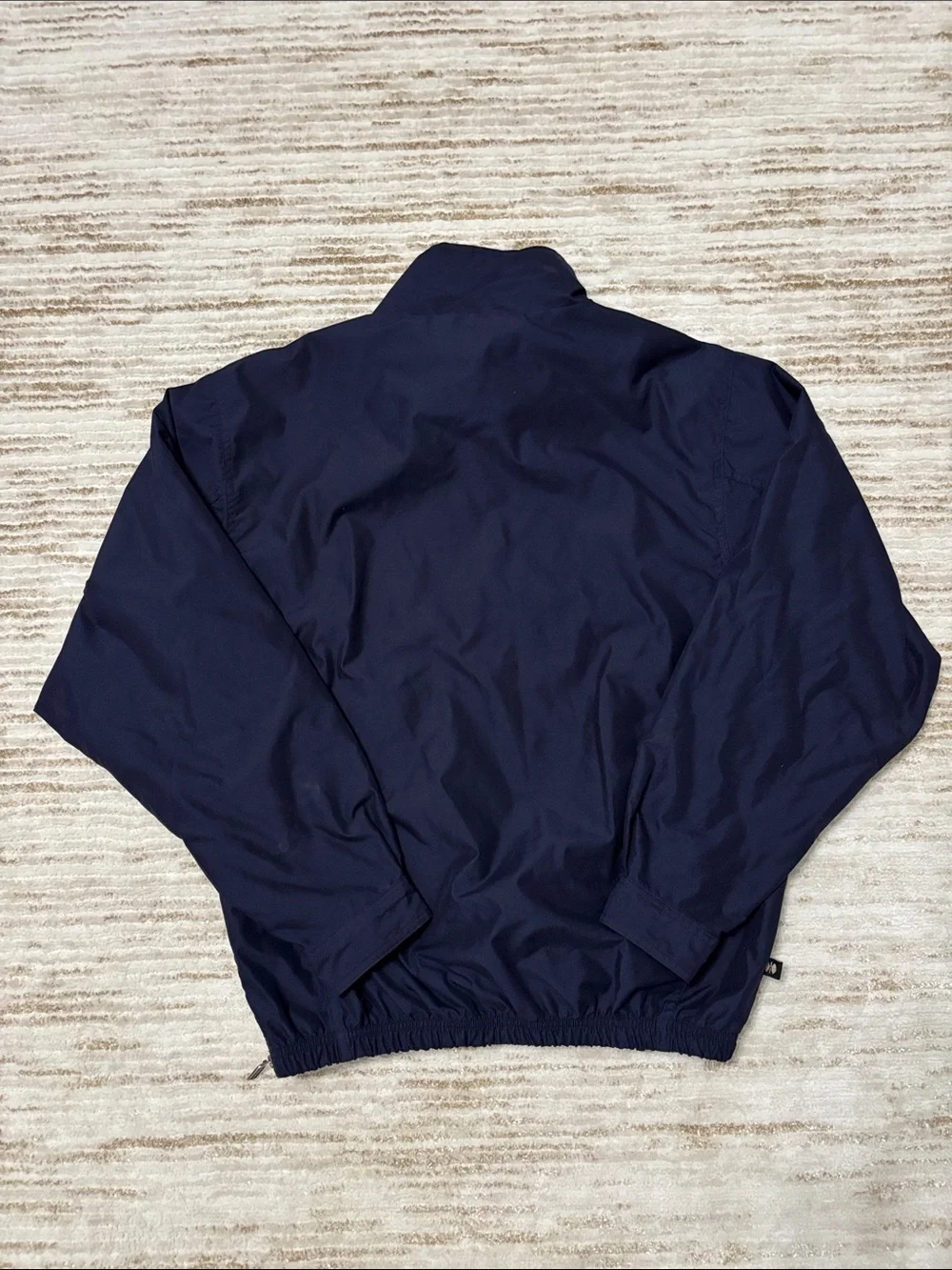 Vintage Navy Notre Dame Holloway Quarter-zip Pullover Windbreaker Size Medium